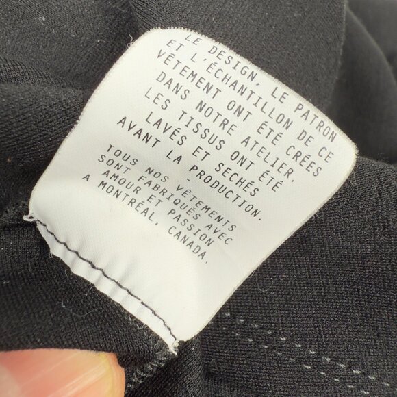 ELISA C-ROSSOW Knit Designer Belted w/Pockets Black Short Sleeve T-Shirt Dress M - Picture 8 of 8